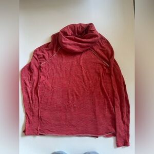 Free People Beach Cocoon Cowl Neck Knit Top Pink S